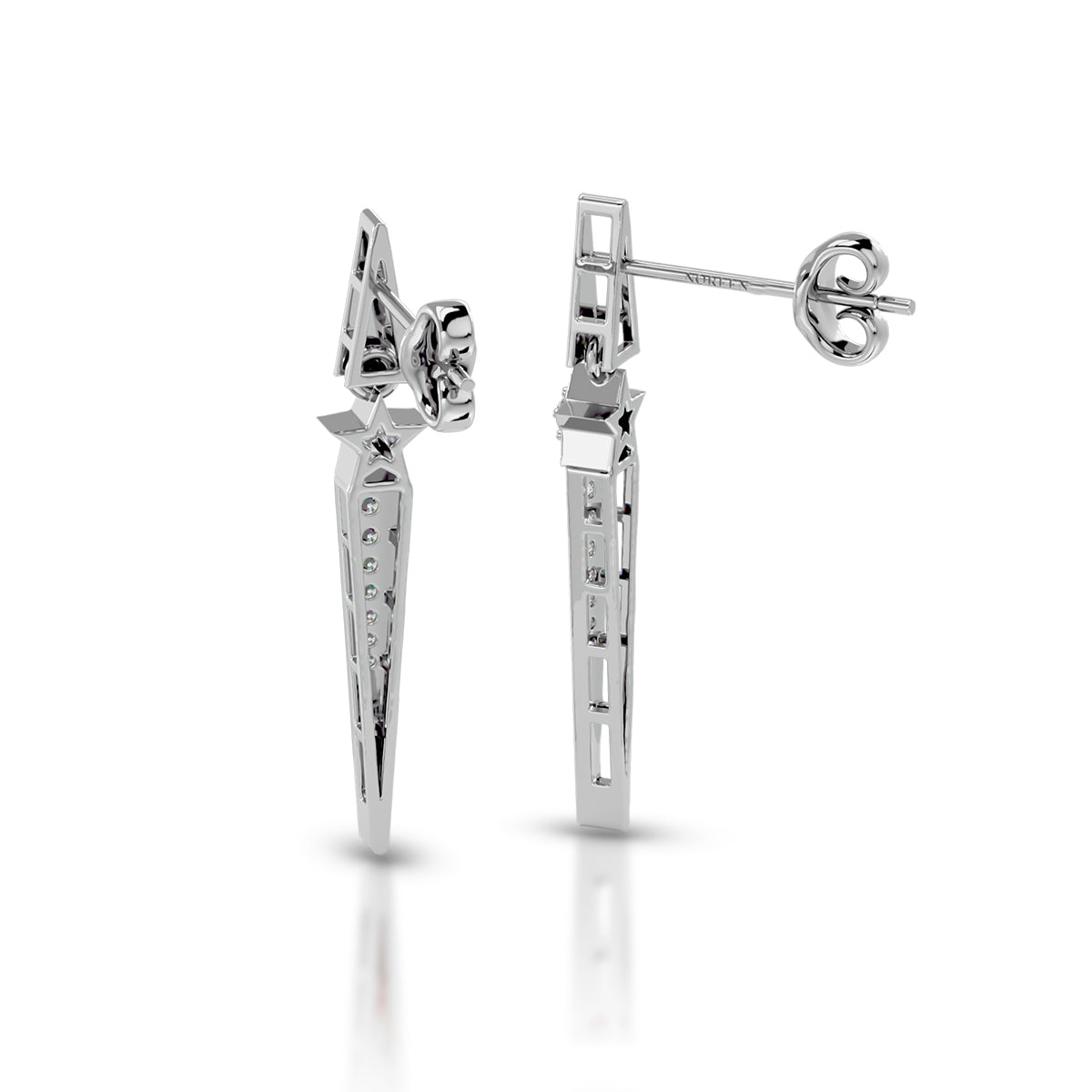 Adventure Earrings 18K White Gold With Diamonds