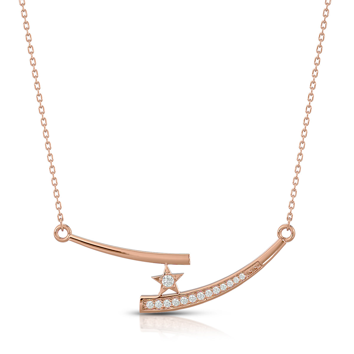 Adventure Necklace 18K Rose Gold With Diamonds