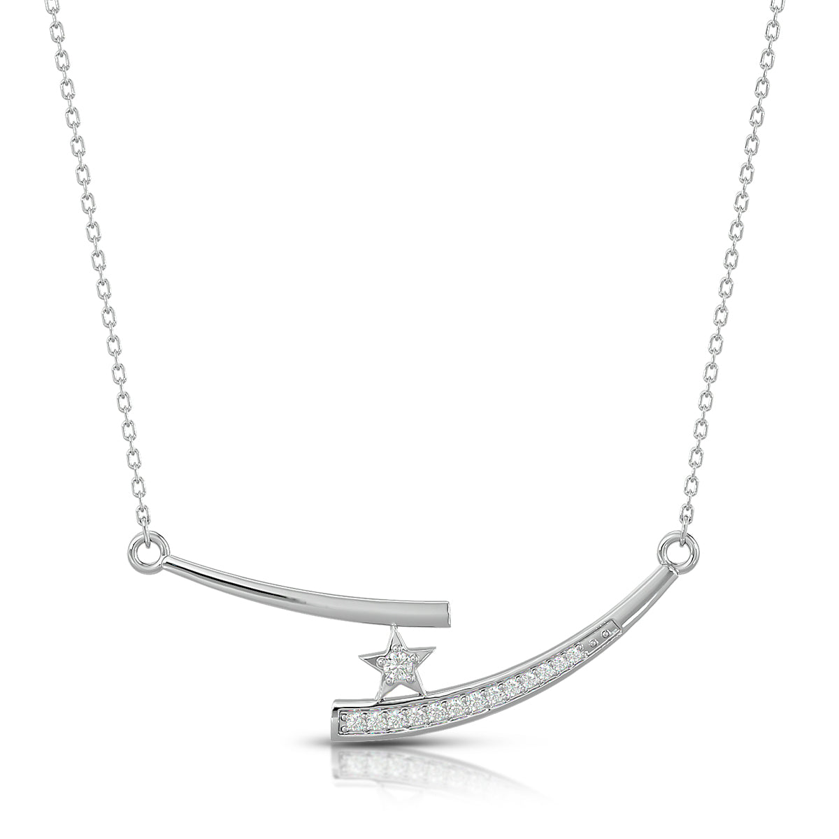 Adventure Necklace 18K White Gold With Diamonds