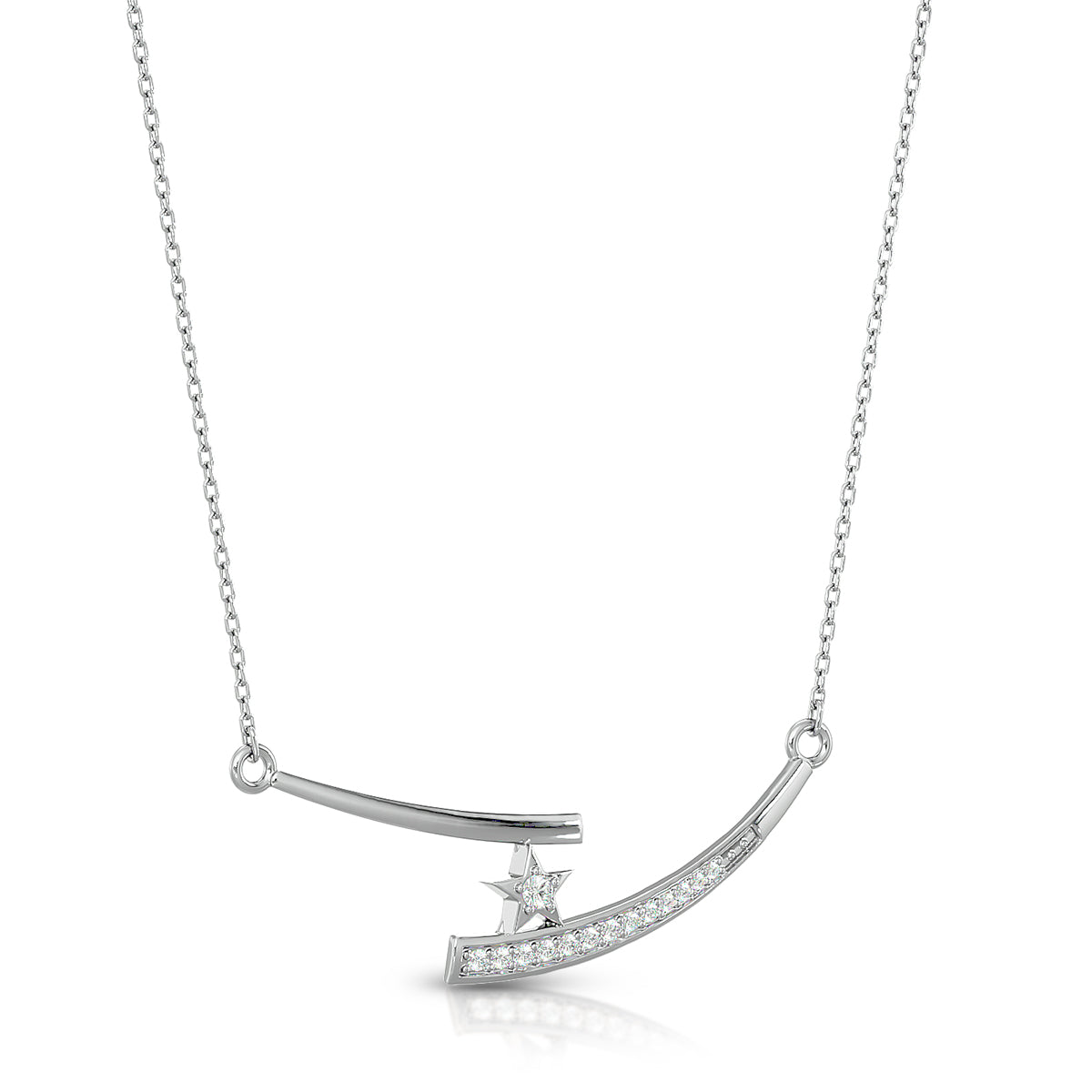 Adventure Necklace 18K White Gold With Diamonds