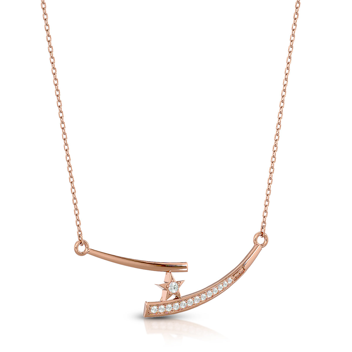 Adventure Necklace 18K Rose Gold With Diamonds