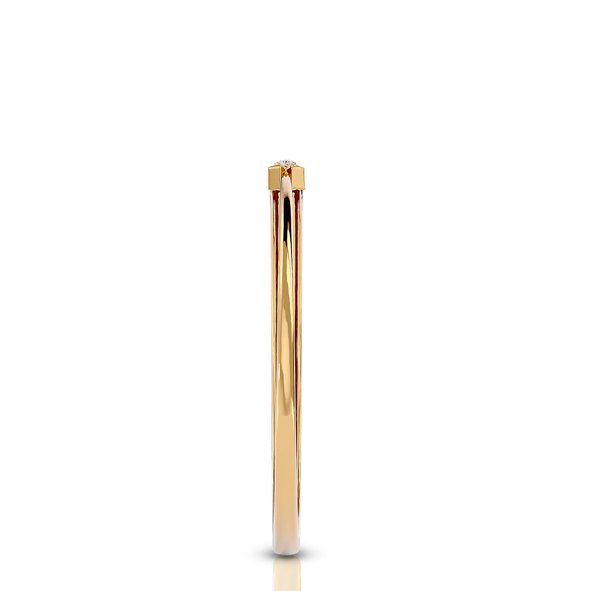 Adventure Hinged Bangle 18K Gold With Diamonds