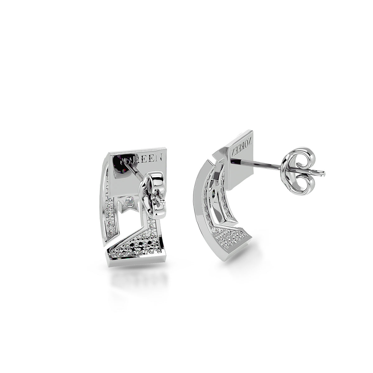 Rarity Earrings 18K White Gold With Diamonds