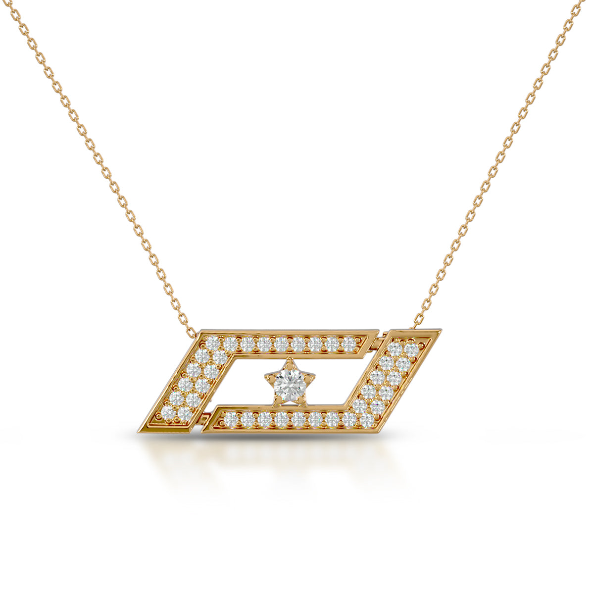 Rarity Necklace 18K Gold With Diamonds