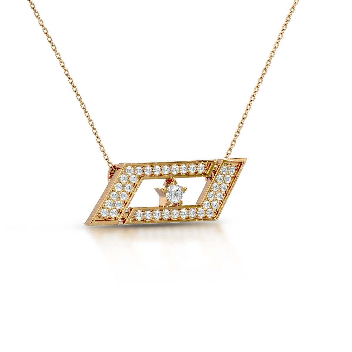 Rarity Necklace 18K Gold With Diamonds