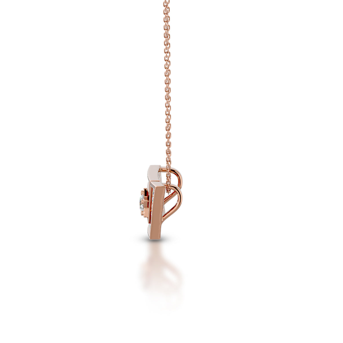 Rarity Necklace 18K Rose Gold With Diamonds