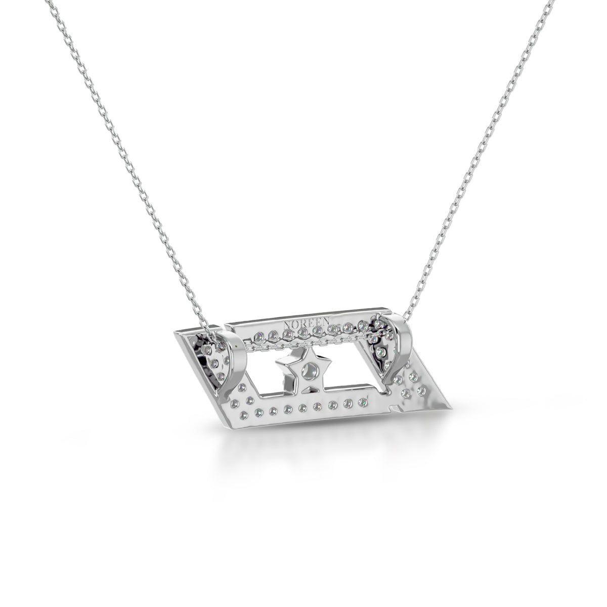 Rarity Necklace 18K White Gold With Diamonds