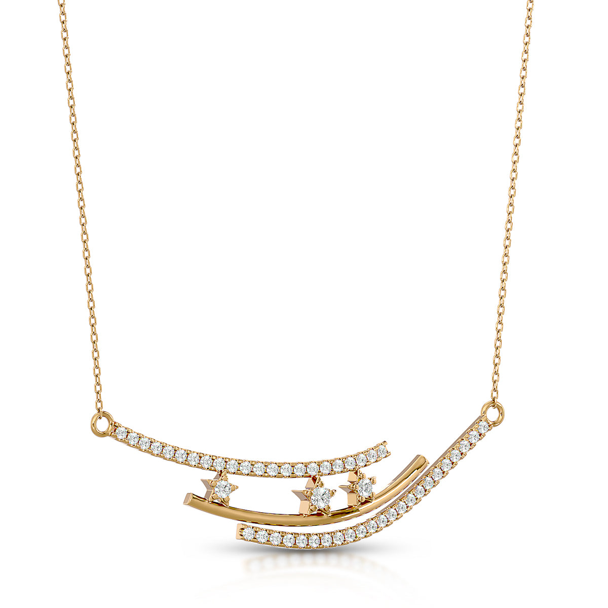 Energy Necklace 18K Gold With Diamonds