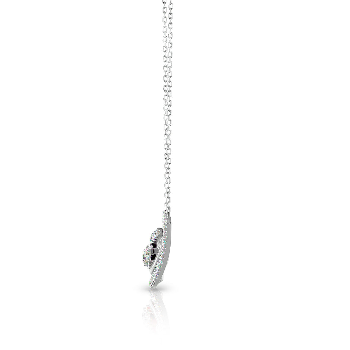Energy Necklace 18K White Gold With Diamonds