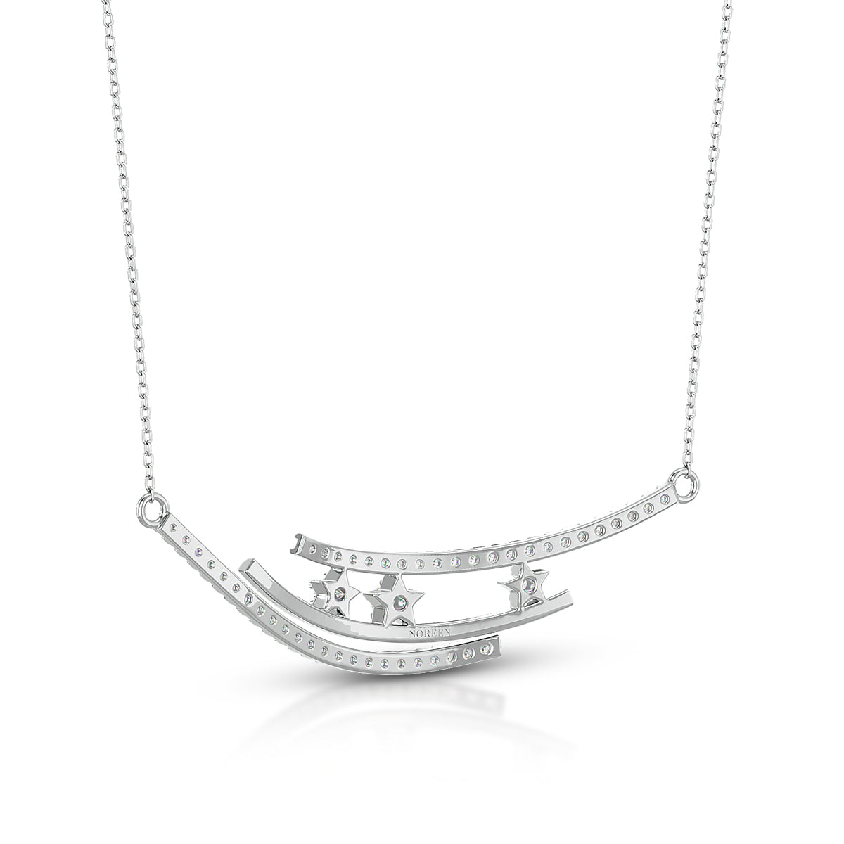 Energy Necklace 18K White Gold With Diamonds