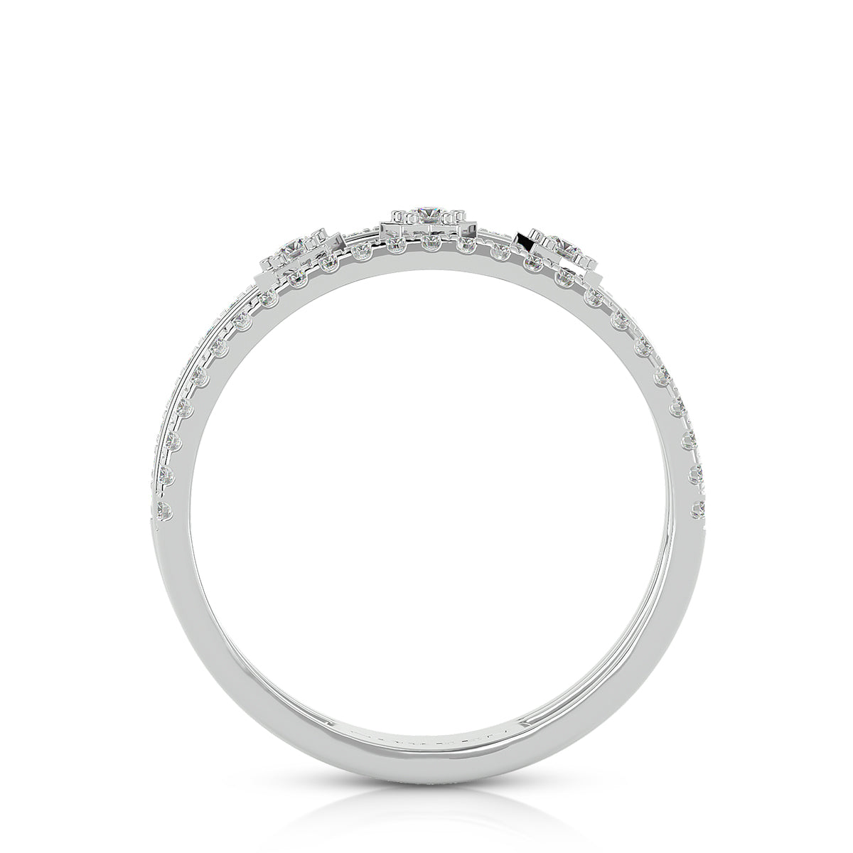 Energy Ring 18K White Gold With Diamonds