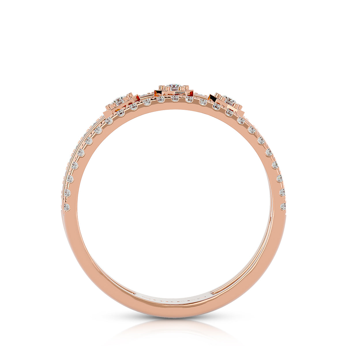 Energy Ring 18K Rose Gold with Diamonds