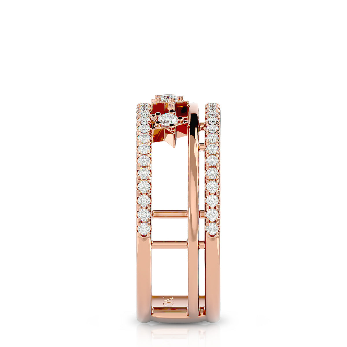Energy Ring 18K Rose Gold with Diamonds