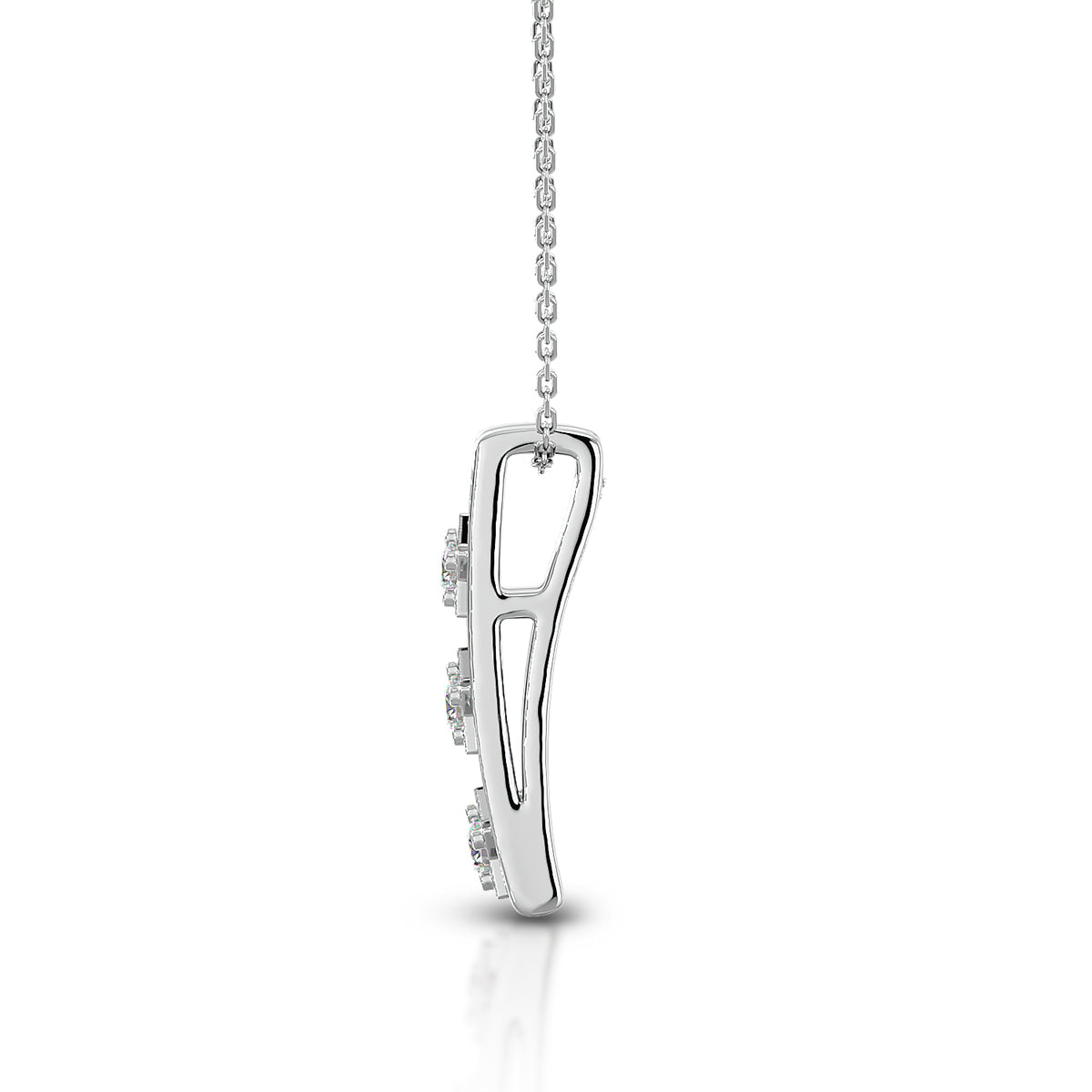 Empowerment Necklace 18K White Gold With Diamonds