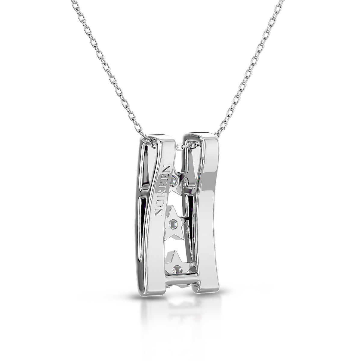 Empowerment Necklace 18K White Gold With Diamonds