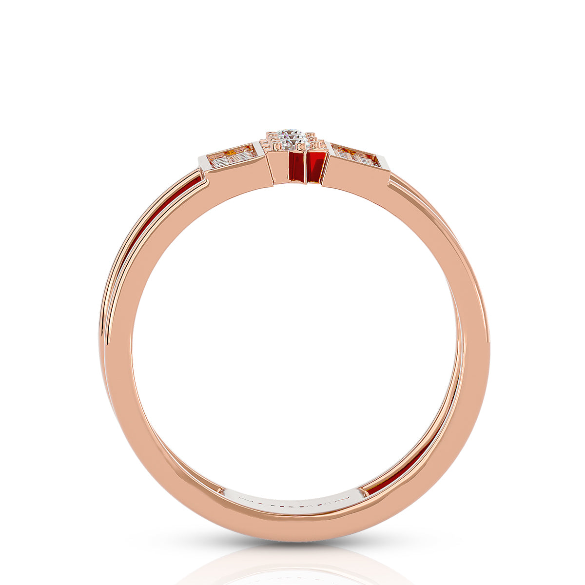 Empowerment Ring 18K Rose Gold with Diamonds