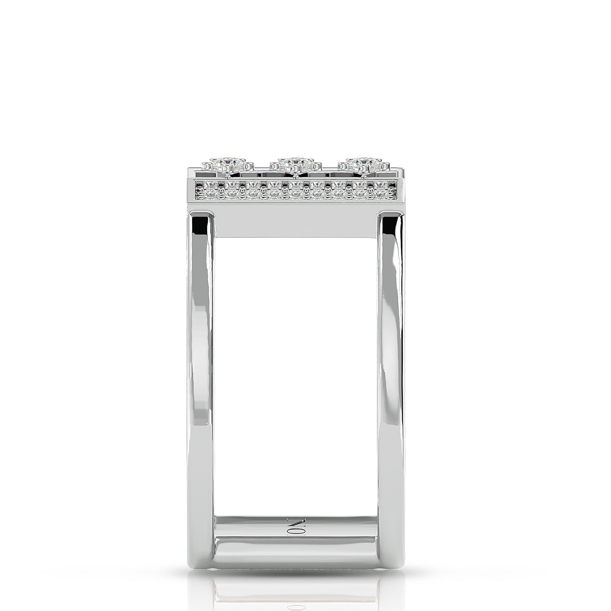 Empowerment Ring 18K White Gold with Diamonds