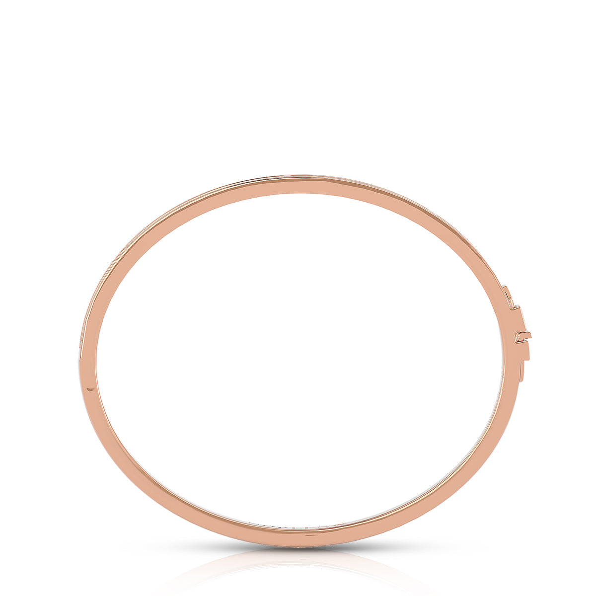 Unmistakably You Hinged Bangle 18K Rose Gold With Diamonds &amp; Stars