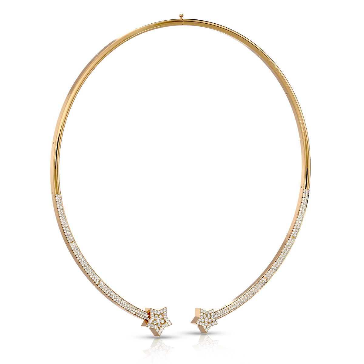 Electric Necklace 18K Gold With Diamonds