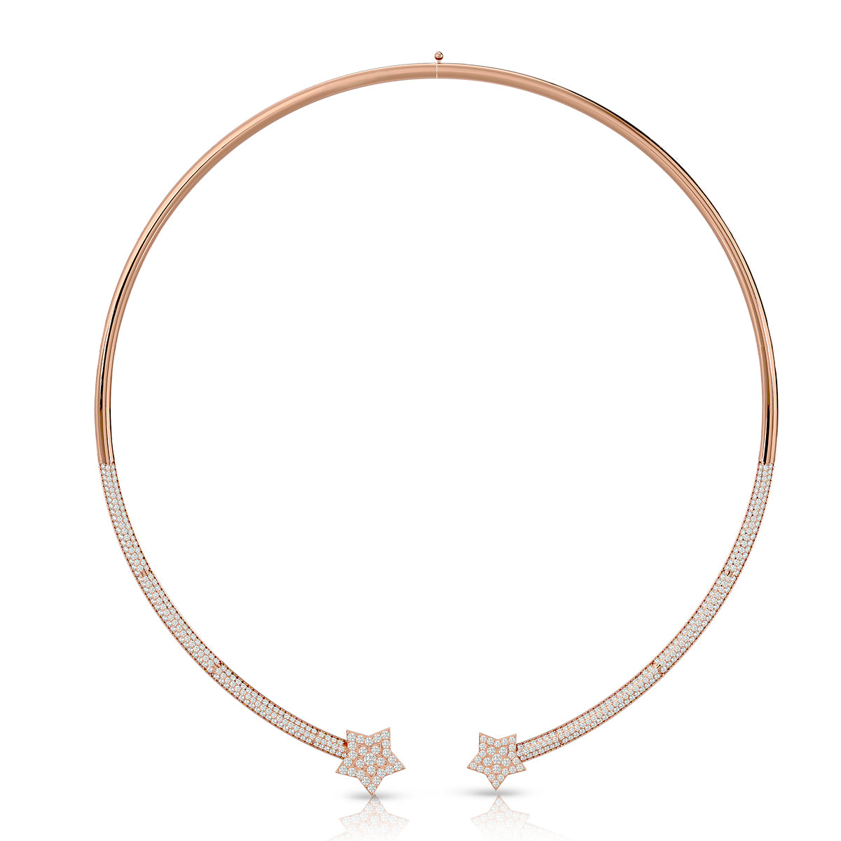 Electric Necklace 18K Rose Gold With Diamonds
