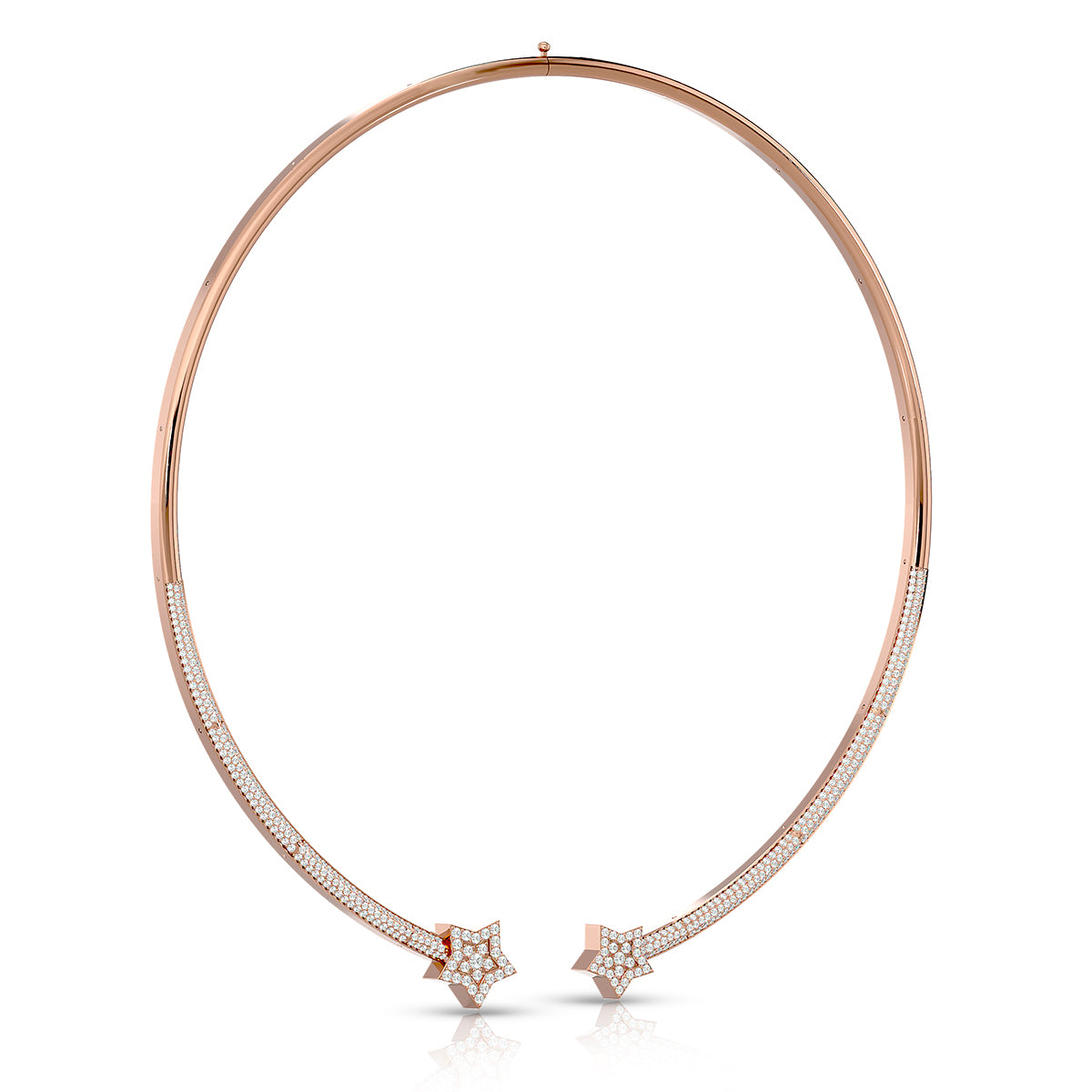 Electric Necklace 18K Rose Gold With Diamonds