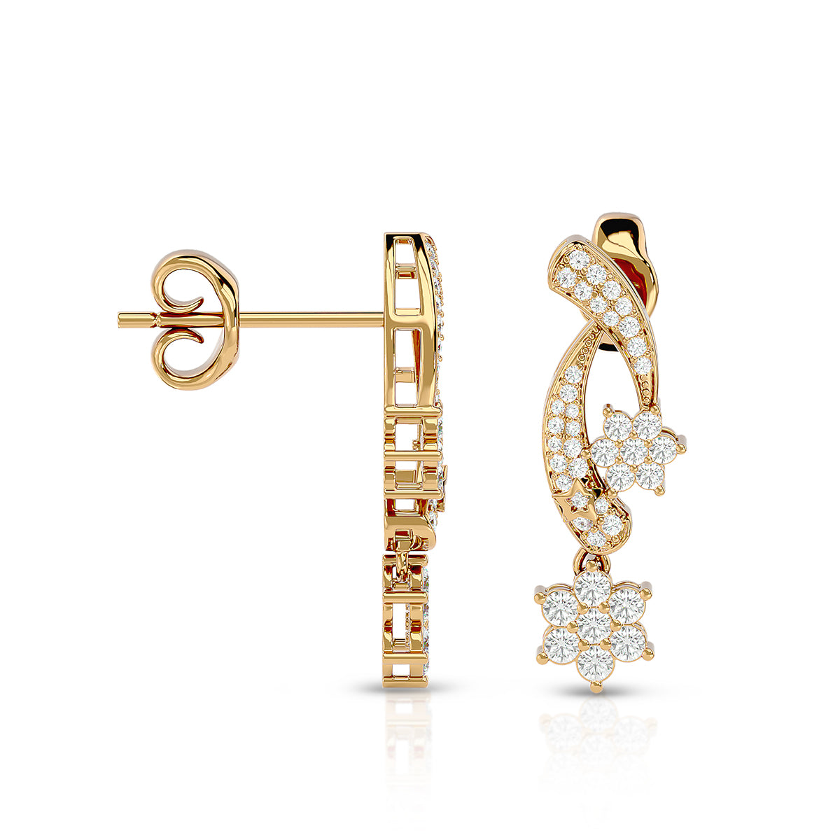 Persona Earrings 18K Gold With Diamonds