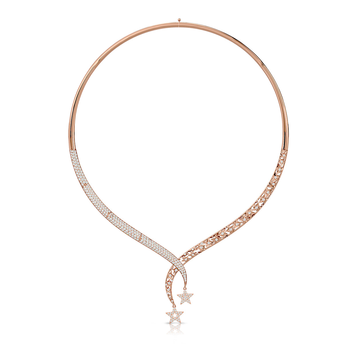 Connection Necklace Rose Gold With Diamonds