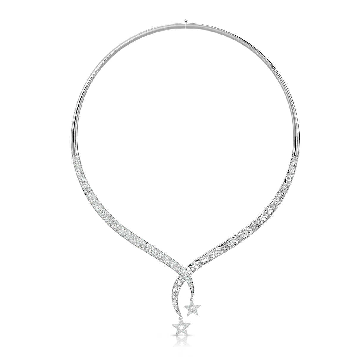 Connection Necklace White Gold With Diamonds