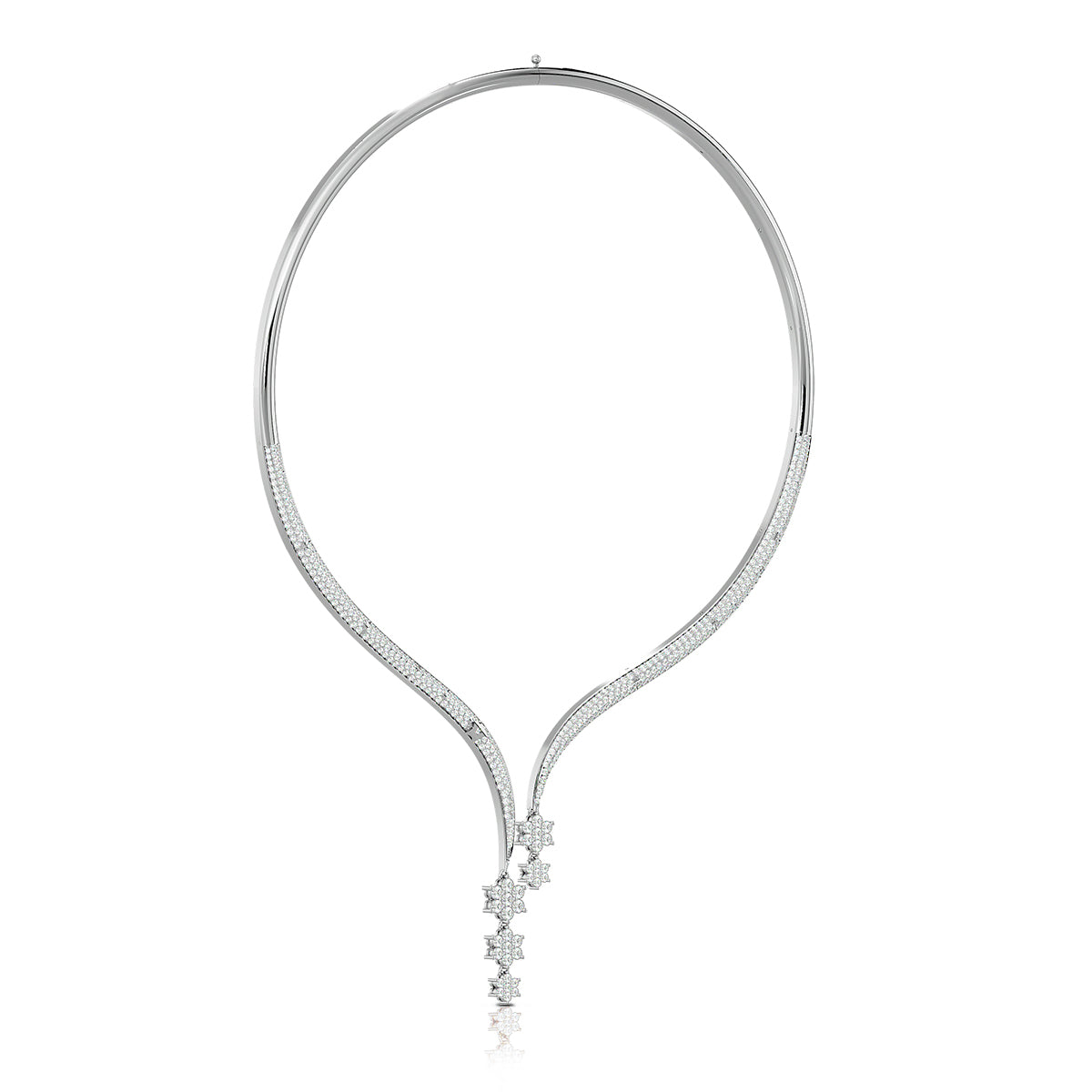 Persona Necklace 18K White Gold With Diamonds