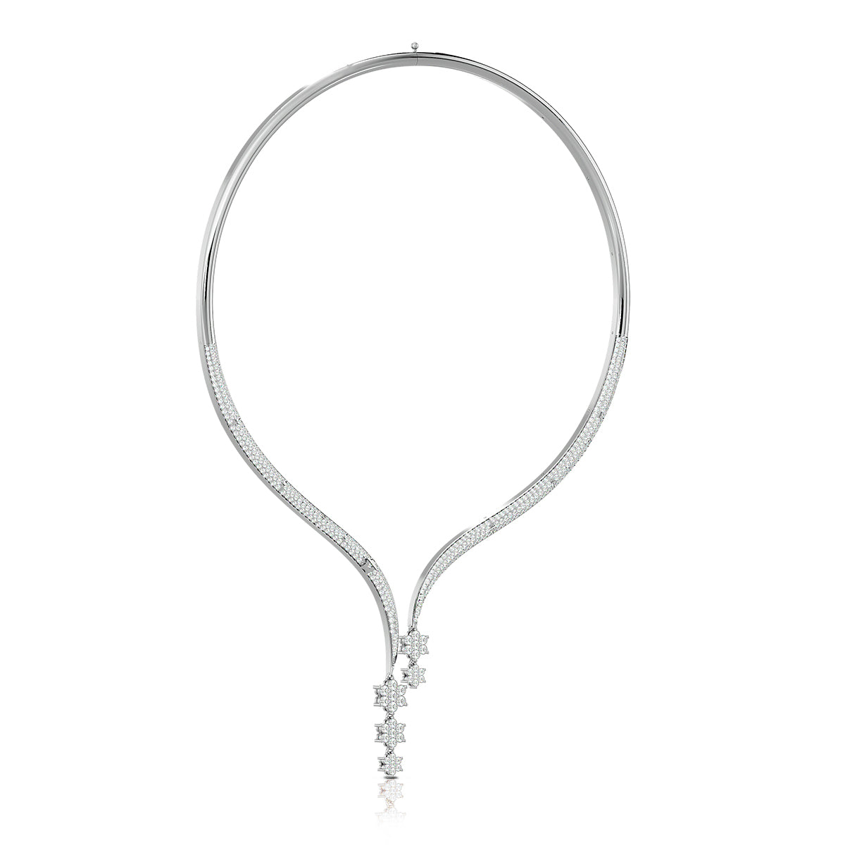 Persona Necklace 18K White Gold With Diamonds