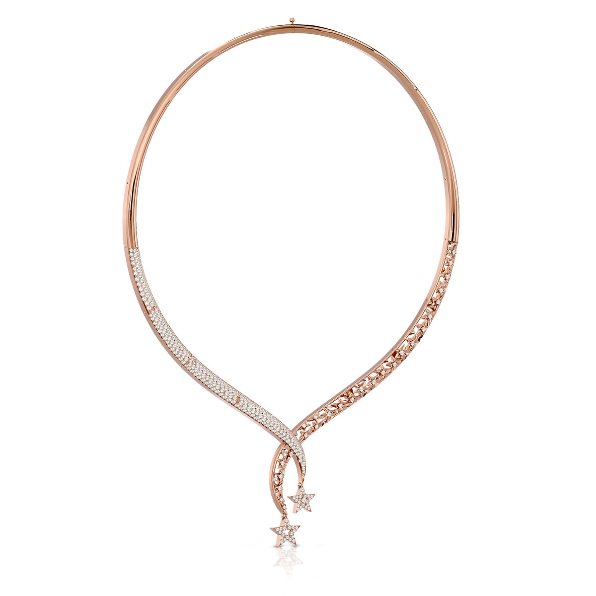 Connection Necklace Rose Gold With Diamonds