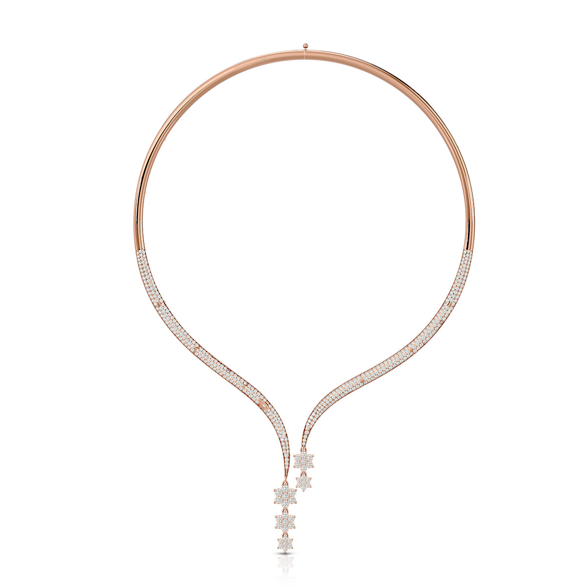 Persona Necklace 18K Rose Gold With Diamonds