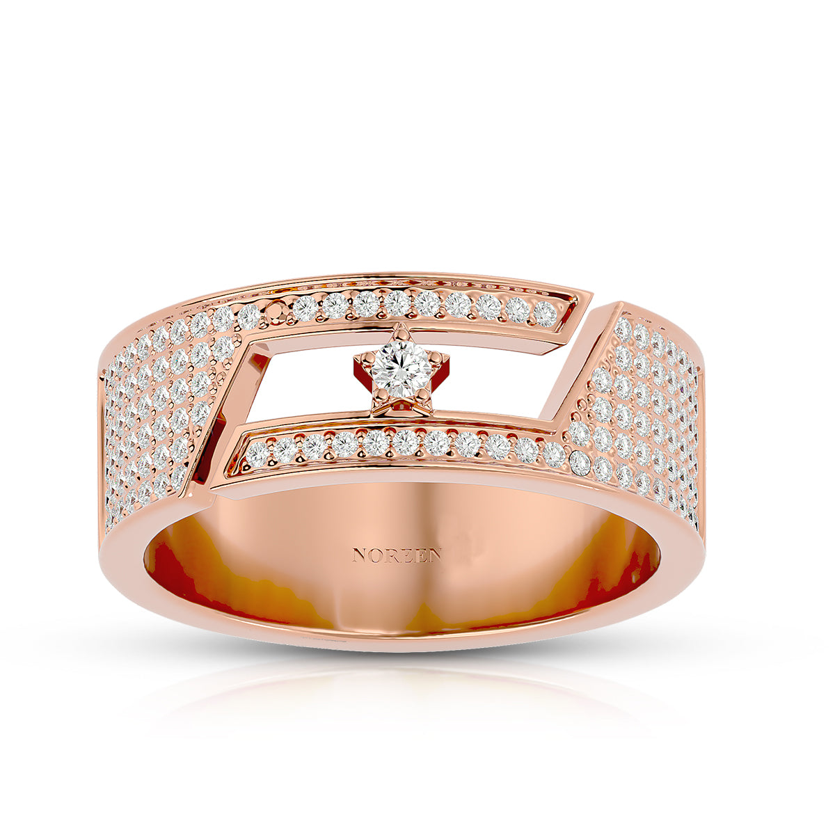 Rarity Ring 18K Rose Gold with Diamonds