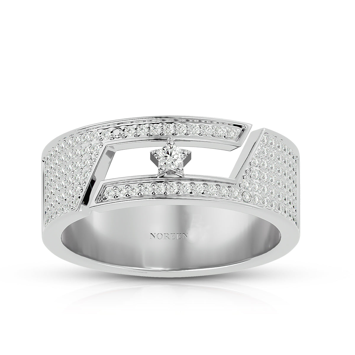 Rarity Ring 18K White Gold with Diamonds